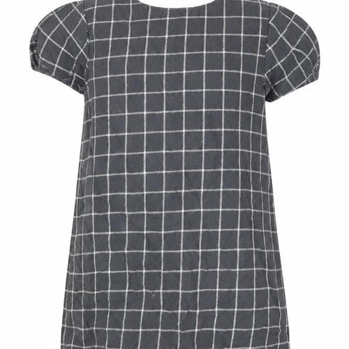 NEXT Girls Black Striped Cotton A-Line  Size 4 Years  Round Neck