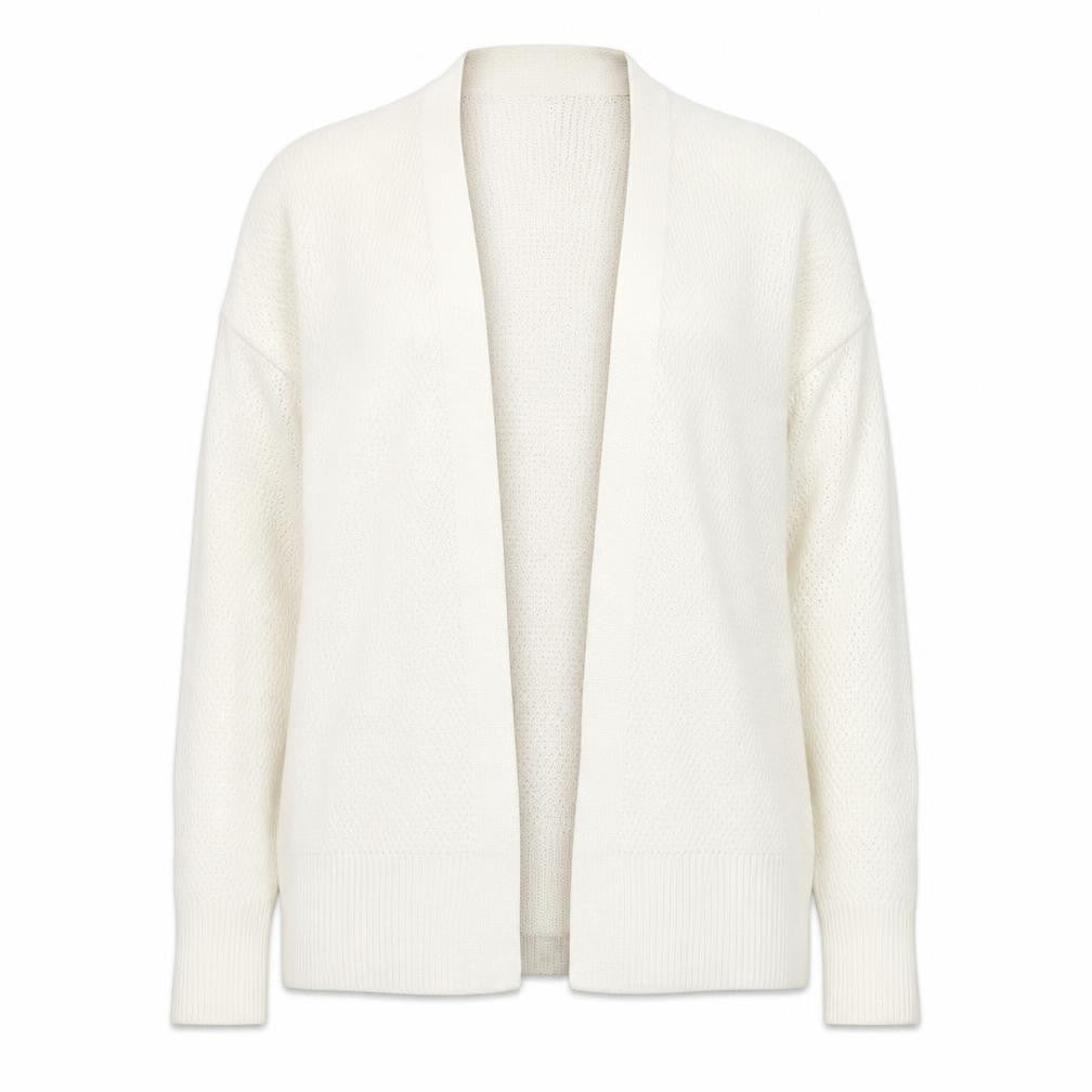 Gap Womens White Square Neck  Cotton Cardigan Jumper Size S