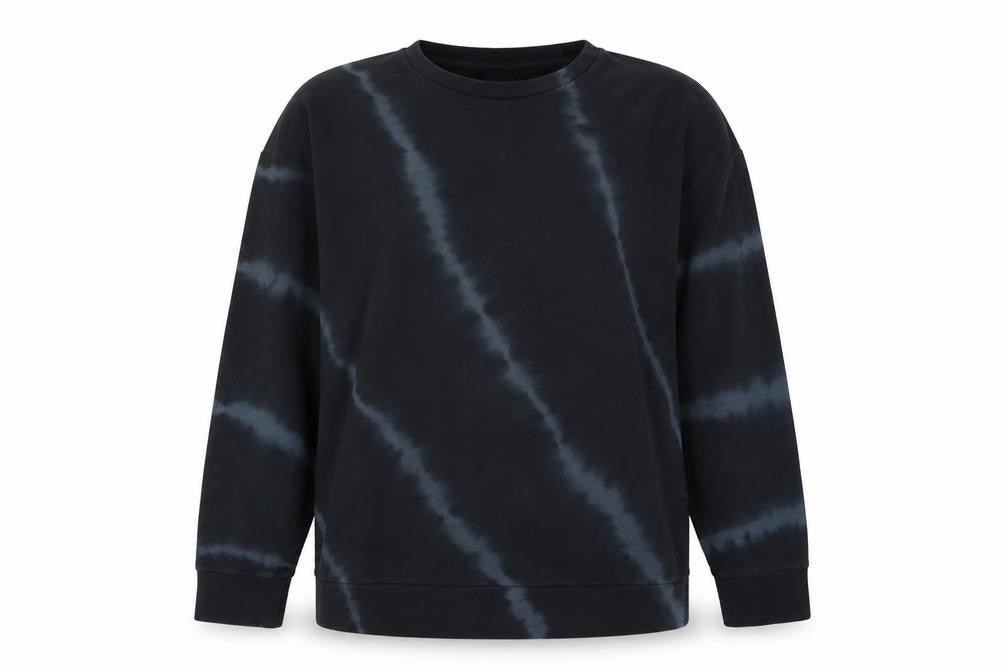 Front view of River Island women’s multicoloured geometric cotton pullover sweatshirt, size M