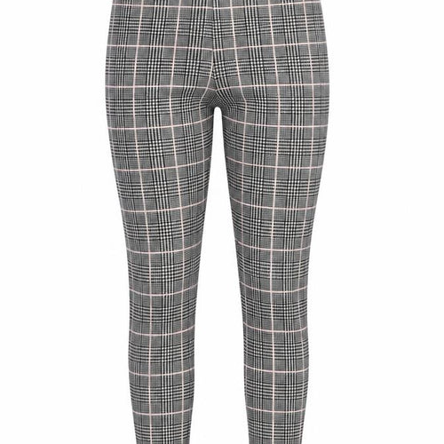 PRETTY LITTLE THING  Womens Grey Plaid Polyester Jegging Leggings Size 4 L32 in