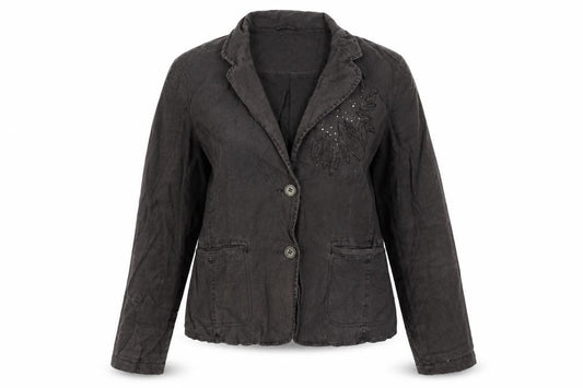 Front view of Next women’s brown jacket, size UK 12
