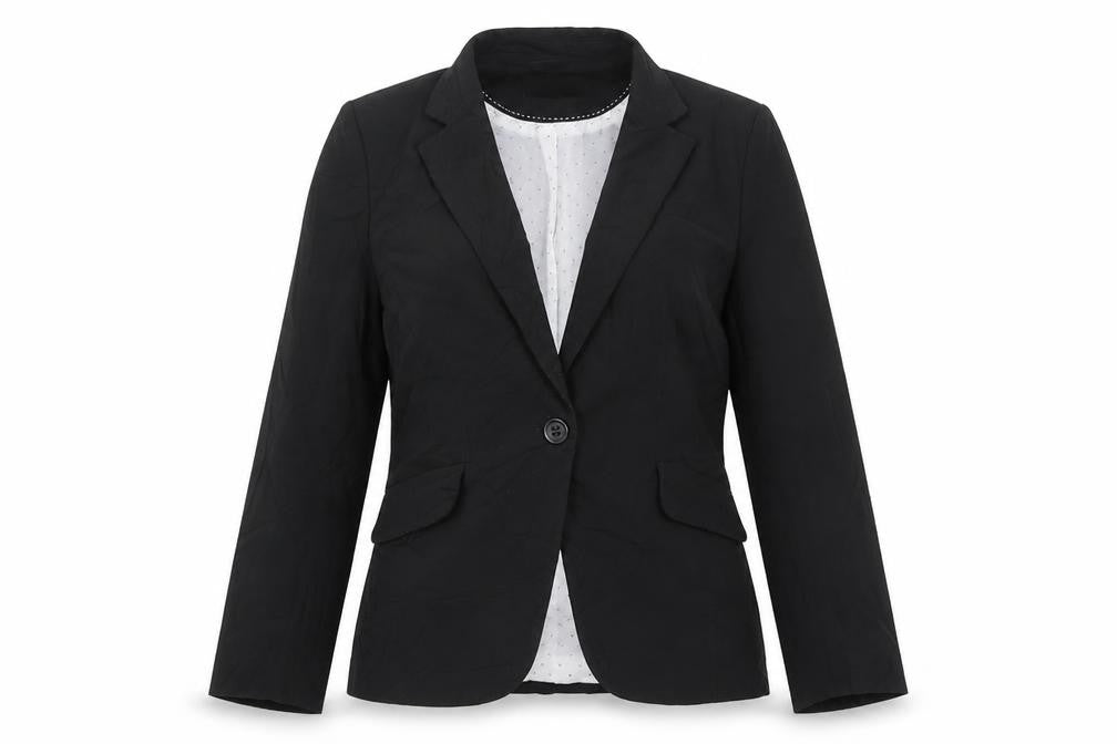 Marks & Spencer Womens Black  Polyester Jacket Suit Jacket Size 10