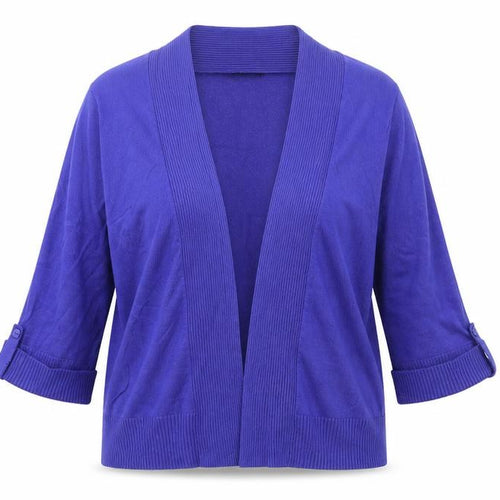 M&Co Womens Blue V-Neck  Viscose Cardigan Jumper Size S