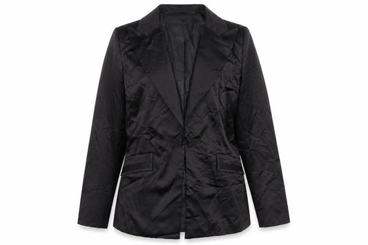 Front view of Roman women’s black polyester jacket suit jacket, size UK 14