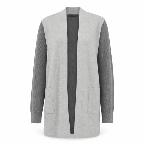 Marks and Spencer Womens Grey Square Neck  Viscose Cardigan Jumper Size 12