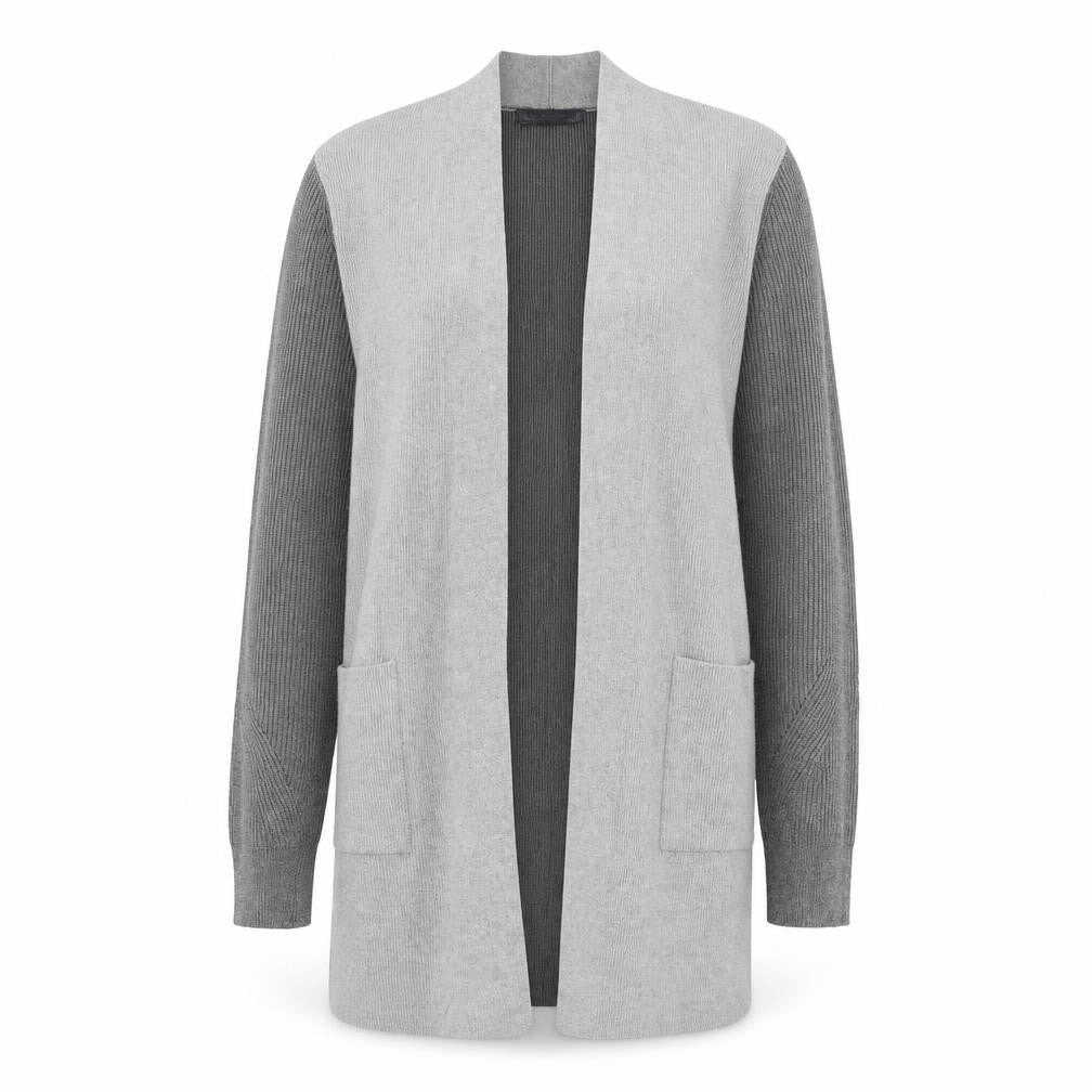Marks and Spencer Womens Grey Square Neck  Viscose Cardigan Jumper Size 12