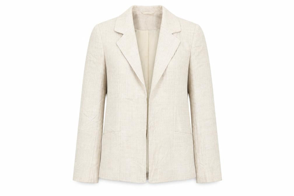 EWM Womens Beige   Jacket Blazer Size 12