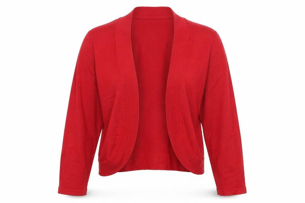 Gerard Womens Red V-Neck  Viscose Cardigan Jumper Size M