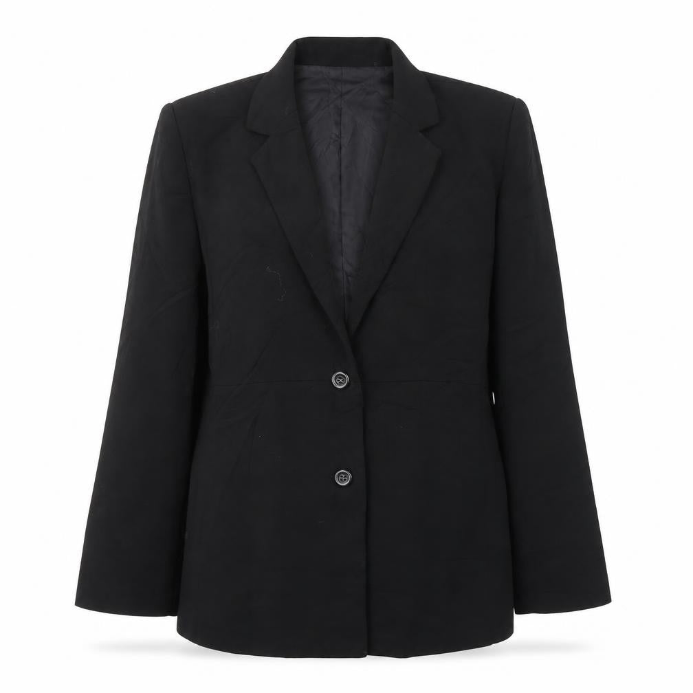 Classics moder Womens Black  Polyester Jacket Suit Jacket Size 10