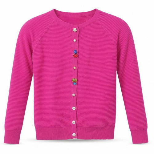 d.e,c.k. Womens Pink Round Neck  Viscose Cardigan Jumper Size S
