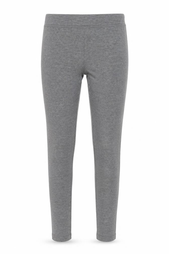 Front view of Dunnes women’s grey viscose compression leggings, size M, 28-inch leg regular
