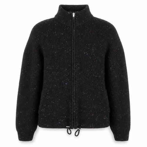 Marks and Spencer Womens Black  Acrylic Full Zip Sweatshirt Size XL  Zip