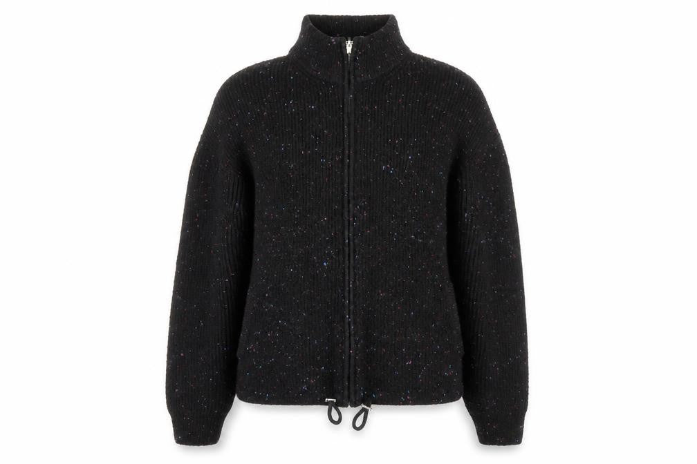 Marks and Spencer Womens Black  Acrylic Full Zip Sweatshirt Size XL  Zip