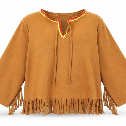 Celia Boys Brown V-Neck  Polyester Pullover Jumper Size 4-5 Years   - Indian Fancy Dress