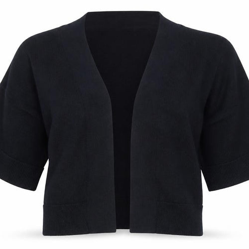 BHS Womens Black V-Neck  Viscose Cardigan Jumper Size 14