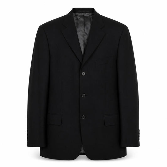 Front view of Daniel Grahame men’s grey polyester jacket suit jacket, size 42
