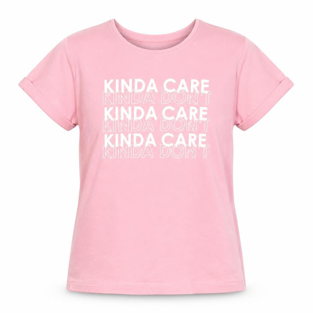 Front view of Primark girls’ pink cotton basic t-shirt, size 7-8, years crew neck pullover