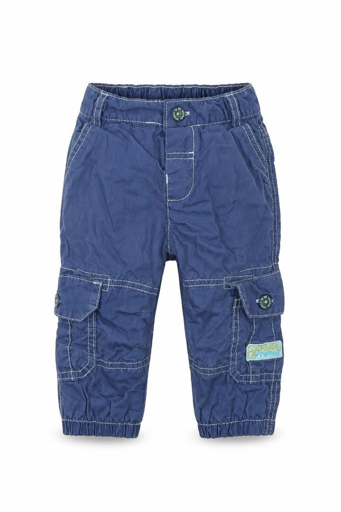 Marks and Spencer Boys Blue  Cotton Cargo Trousers Size 6-9 Months