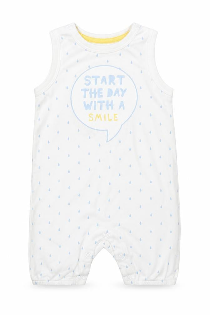 H&M Baby White  100% Cotton Babygrow One-Piece Size 3-6 Months   - Start the day with a smile