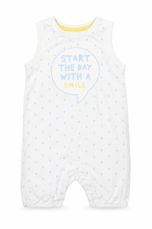 H&M Baby White  100% Cotton Babygrow One-Piece Size 3-6 Months   - Start the day with a smile