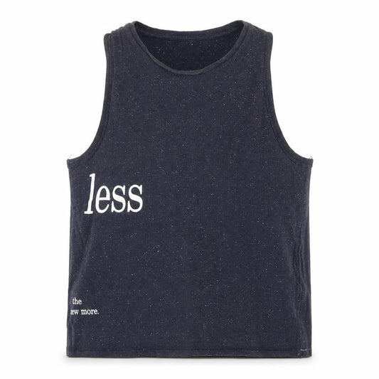 Front view of Primark women’s blue cotton basic tank, size UK 8, scoop neck - less is more