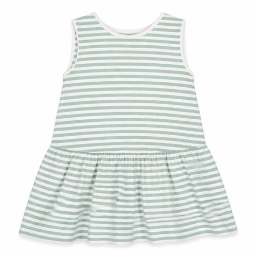 ASOS Womens Green Striped Polyester Jersey Tank Size 8 Crew Neck - Peplum