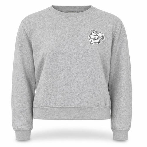 Pull&Bear Womens Grey  Cotton Pullover Sweatshirt Size S  Pullover