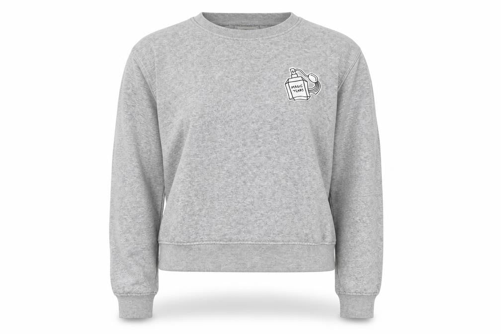 Pull&Bear Womens Grey  Cotton Pullover Sweatshirt Size S  Pullover