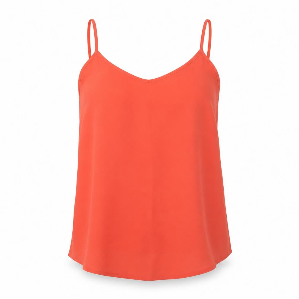 Exhibit  Womens Red  Polyester Camisole T-Shirt Size 8 Sweetheart