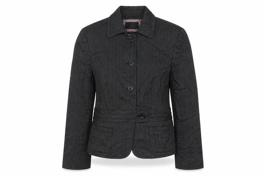 Front view of Next women’s grey polyester jacket suit jacket, size UK 10