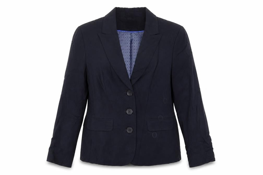 Autonomy Womens Blue  Polyester Jacket Suit Jacket Size 14