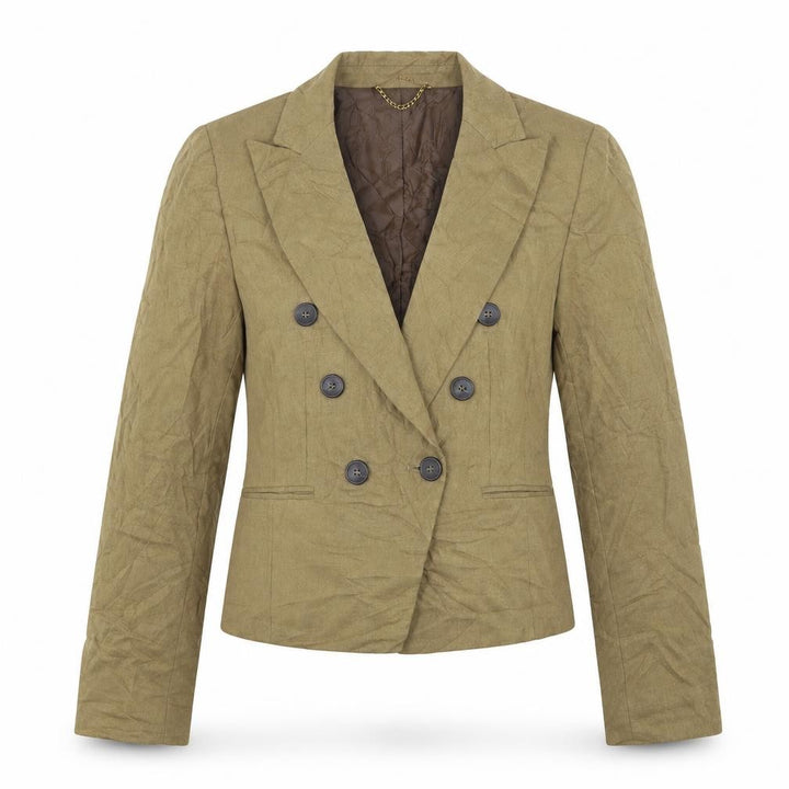 Mango Womens Beige Wool Jacket Suit Jacket Size M