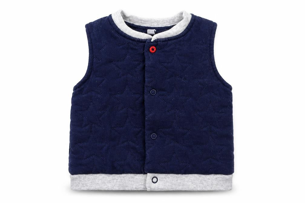 Blue Zoo Boys Blue   Gilet Jacket Size 3-6 Months   Snap