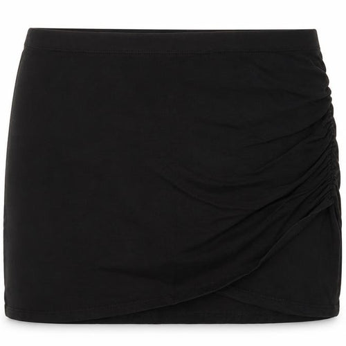 H&M Womens Black  Cotton A-Line Skirt Size M