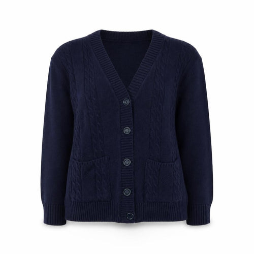 Choice Collection   Womens Blue V-Neck  Acrylic Cardigan Jumper Size M