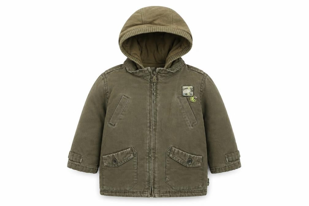 Obaibi Boys Green   Basic Coat Coat Size 18 Months   Zip