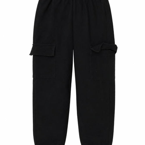Zara Girls Black  Cotton Jogger Trousers Size 9 Months  Regular Pullover
