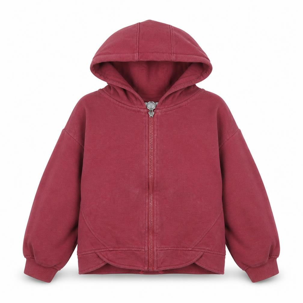 Front view of Matalan girls’ pink jacket, size 6, years