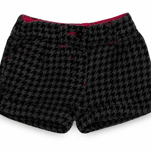 Dunnes Stores Girls Black Herringbone Polyester Capri Trousers Size 9-12 Months   - Shorts Girl