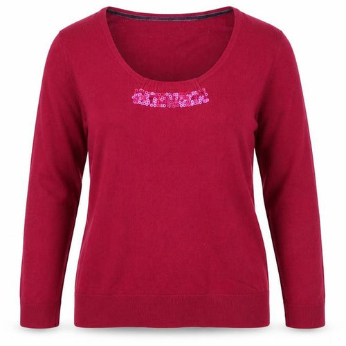 Dickins & Jones Womens Pink Scoop Neck  Viscose Pullover Jumper Size XL