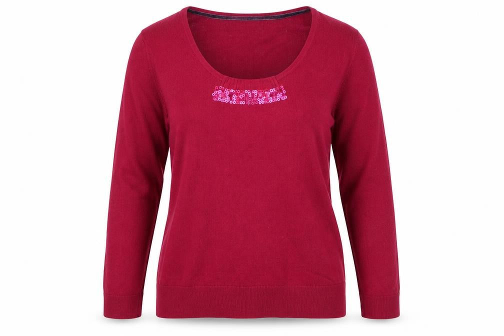 Dickins & Jones Womens Pink Scoop Neck  Viscose Pullover Jumper Size XL
