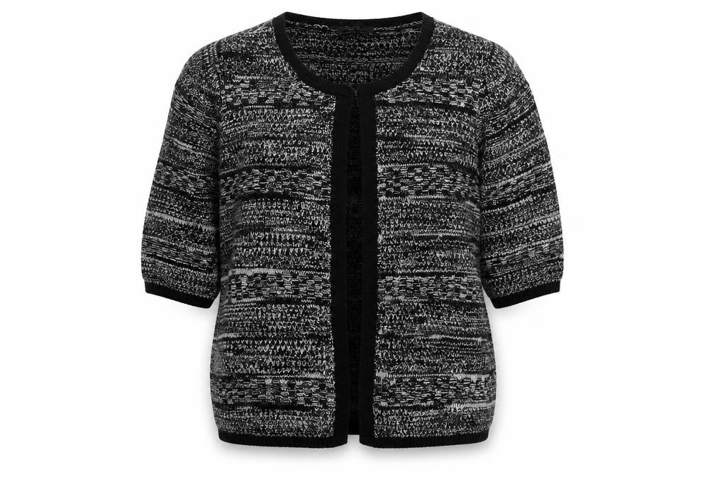 George Womens Grey Round Neck  Acrylic Cardigan Jumper Size L