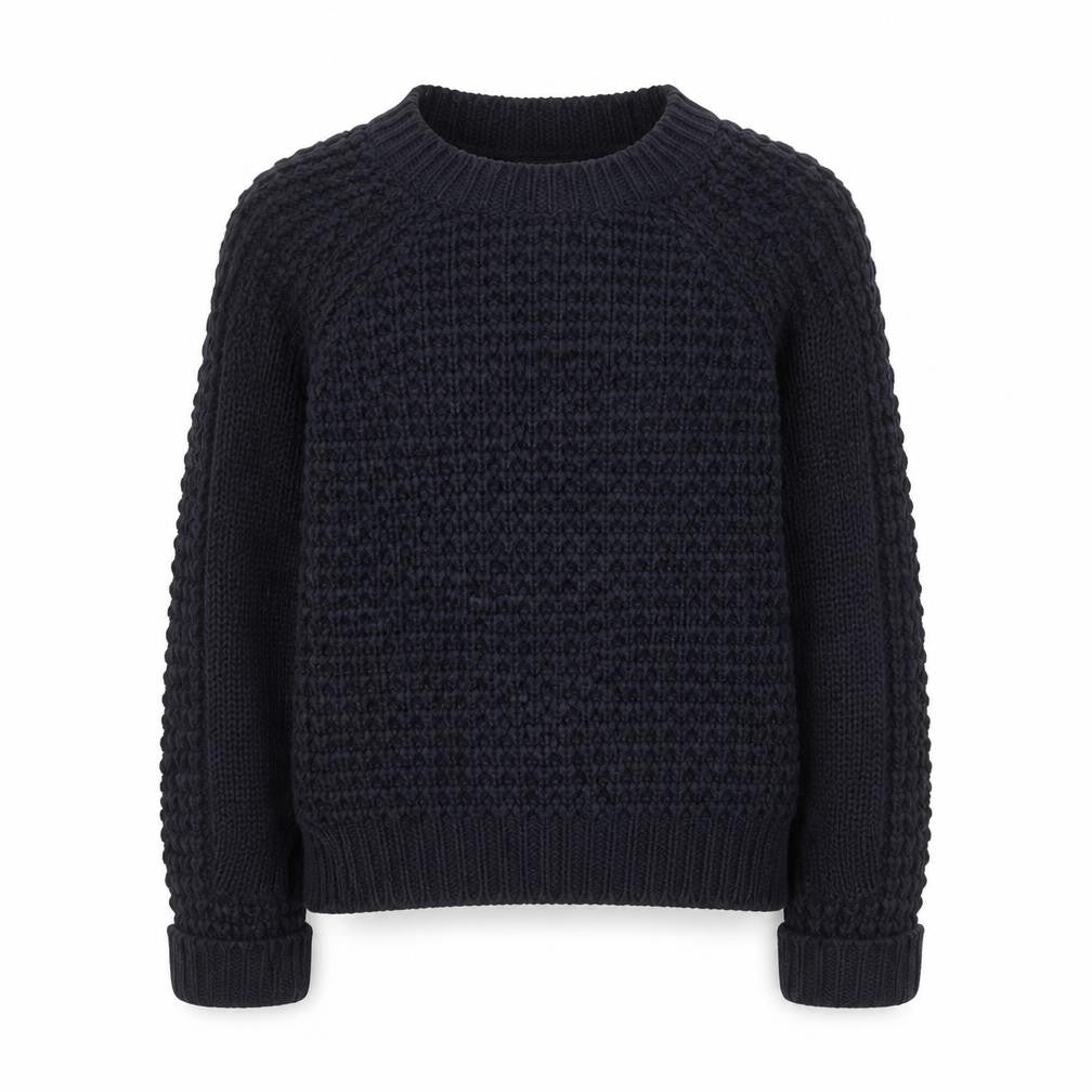 Love Girls Blue Round Neck  Acrylic Pullover Jumper Size 7-8 Years