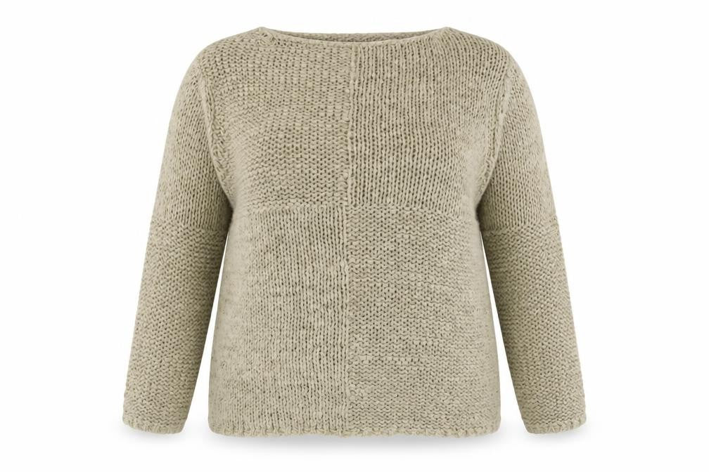 Laura Martin Collection Womens Green Round Neck  Acrylic Pullover Jumper Size M