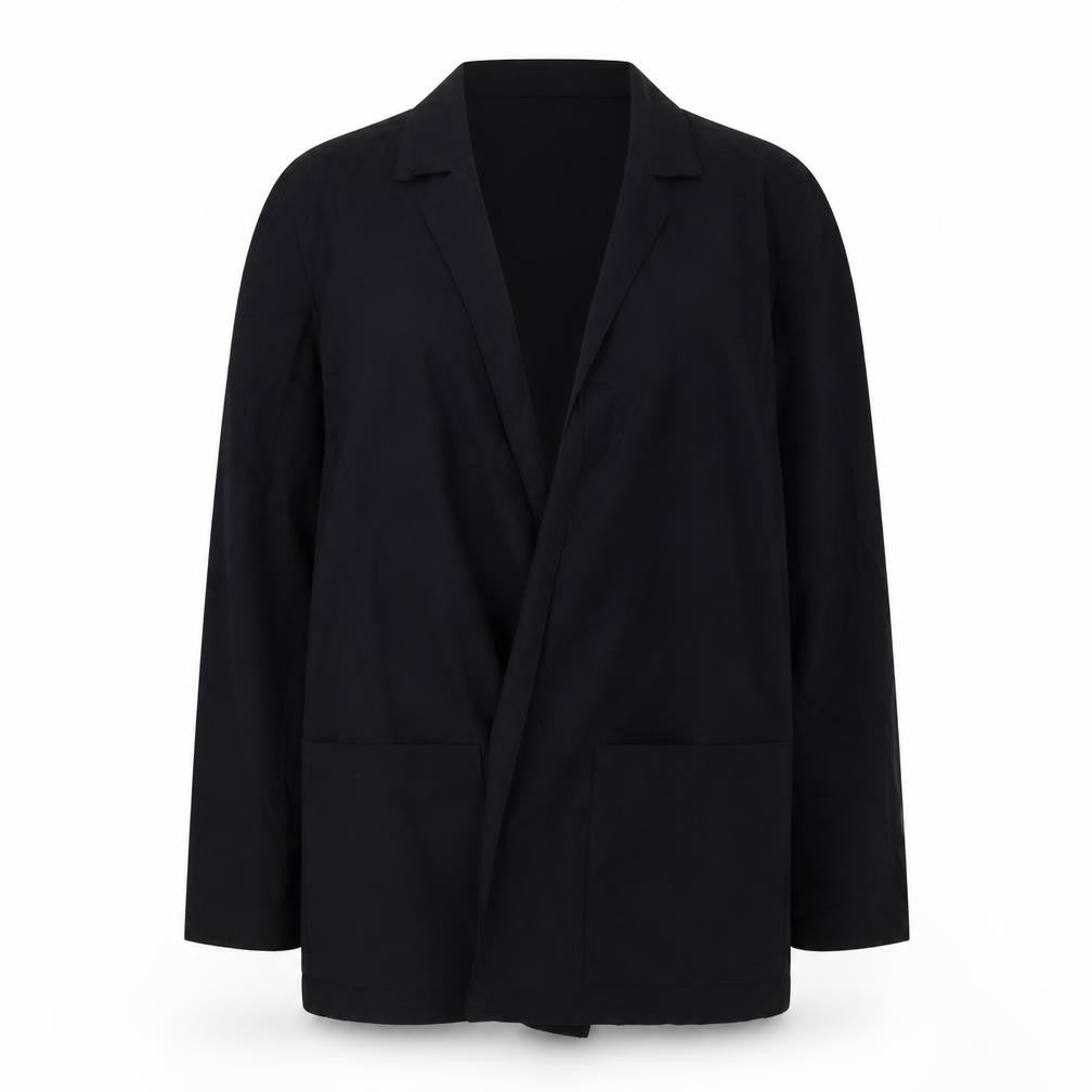 St Michael Womens Black Polyester Jacket Blazer Size 16