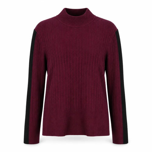 Marks & Spencer Womens Purple Mock Neck  Viscose Pullover Jumper Size 12