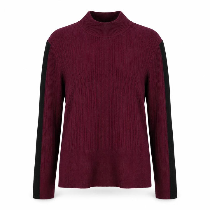 Marks & Spencer Womens Purple Mock Neck Viscose Pullover Jumper Size 12