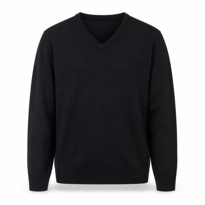 Marks & Spencer Mens Blue V-Neck Acrylic Pullover Jumper Size L