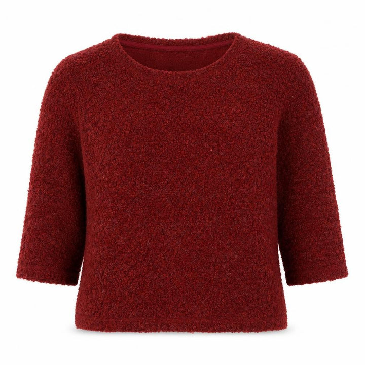 Marks & Spencer Womens Red Round Neck Acrylic Pullover Jumper Size 14