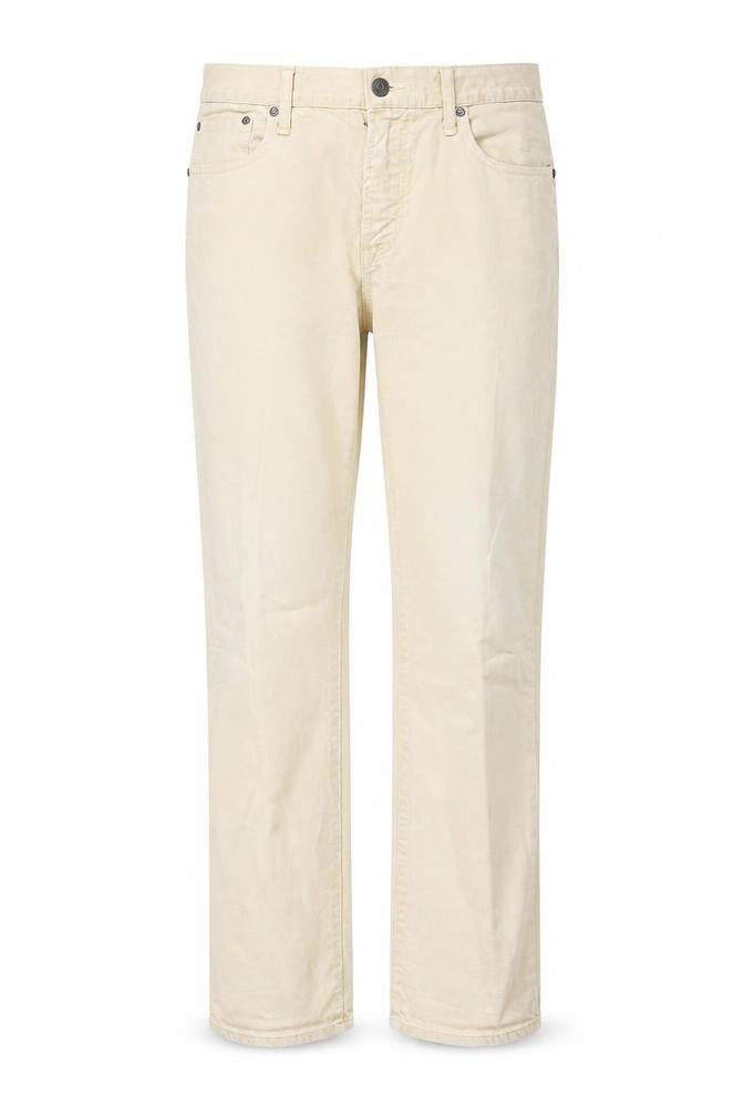 American Eagle Outfitters Womens Beige  Cotton Straight Jeans Size 30 L32 in Regular Button